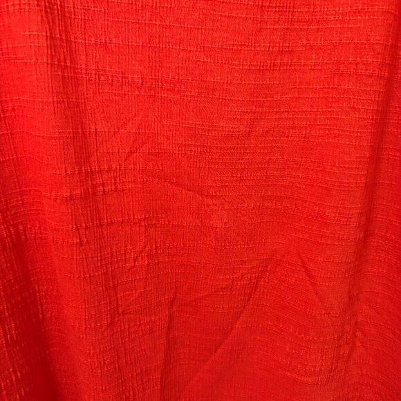 Max Studio London Blouse Short Sleeve Red White Flowy Size 3X Plus - Picture 7 of 12